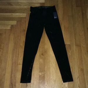 Black Velvet Leggings